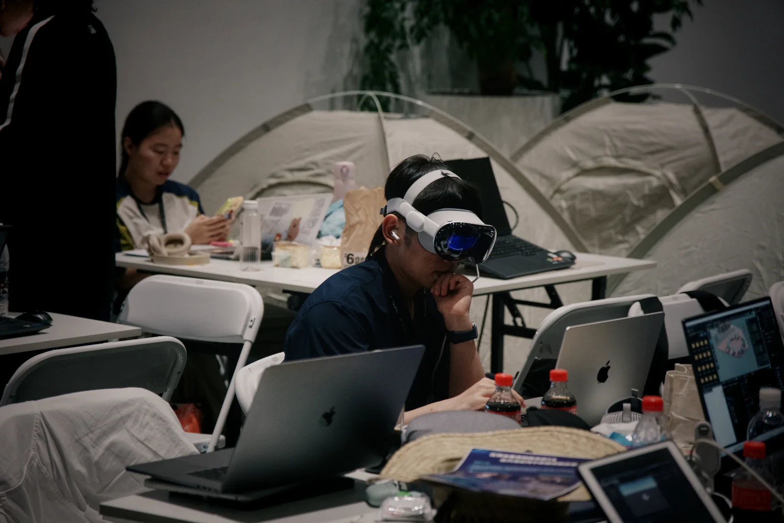 AdventureX — official hackathon floor photograph