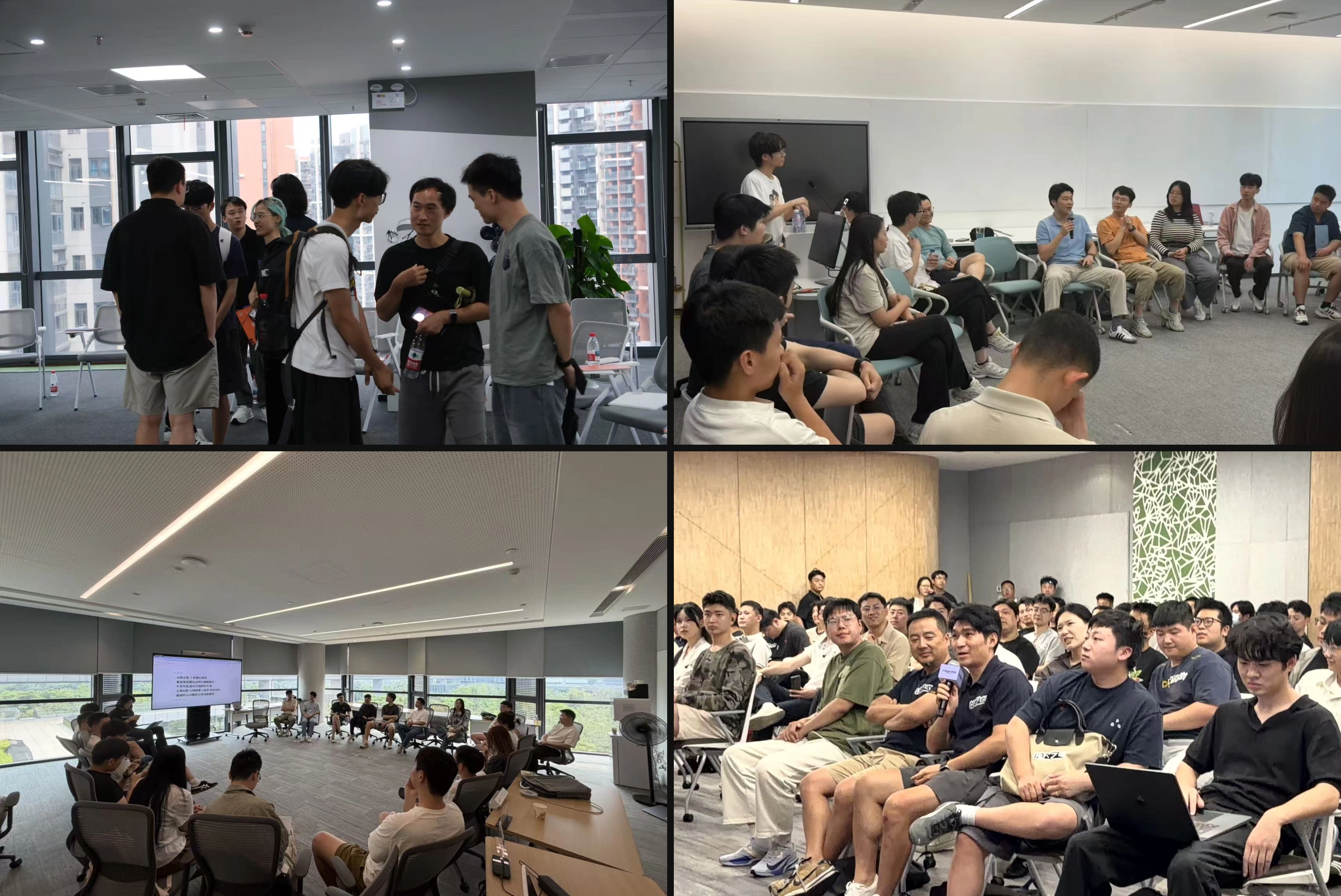 Four photographs from HA7CH in-person events